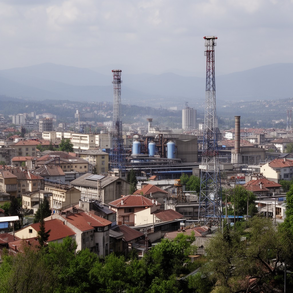 AI-generated illustration of Ploiești, Romania