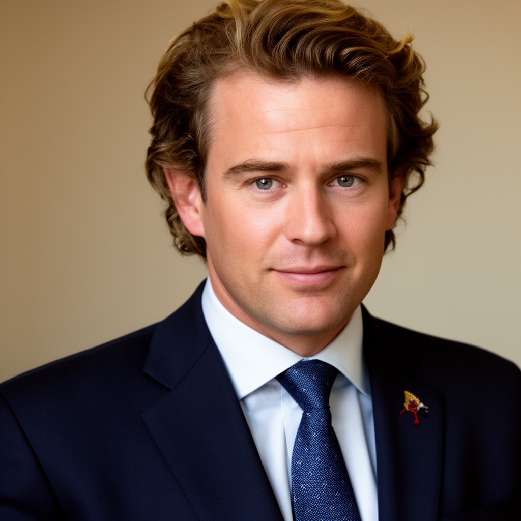 AI-generated illustration of King of the Netherlands