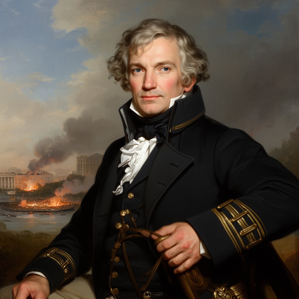 AI-generated illustration of George Cockburn