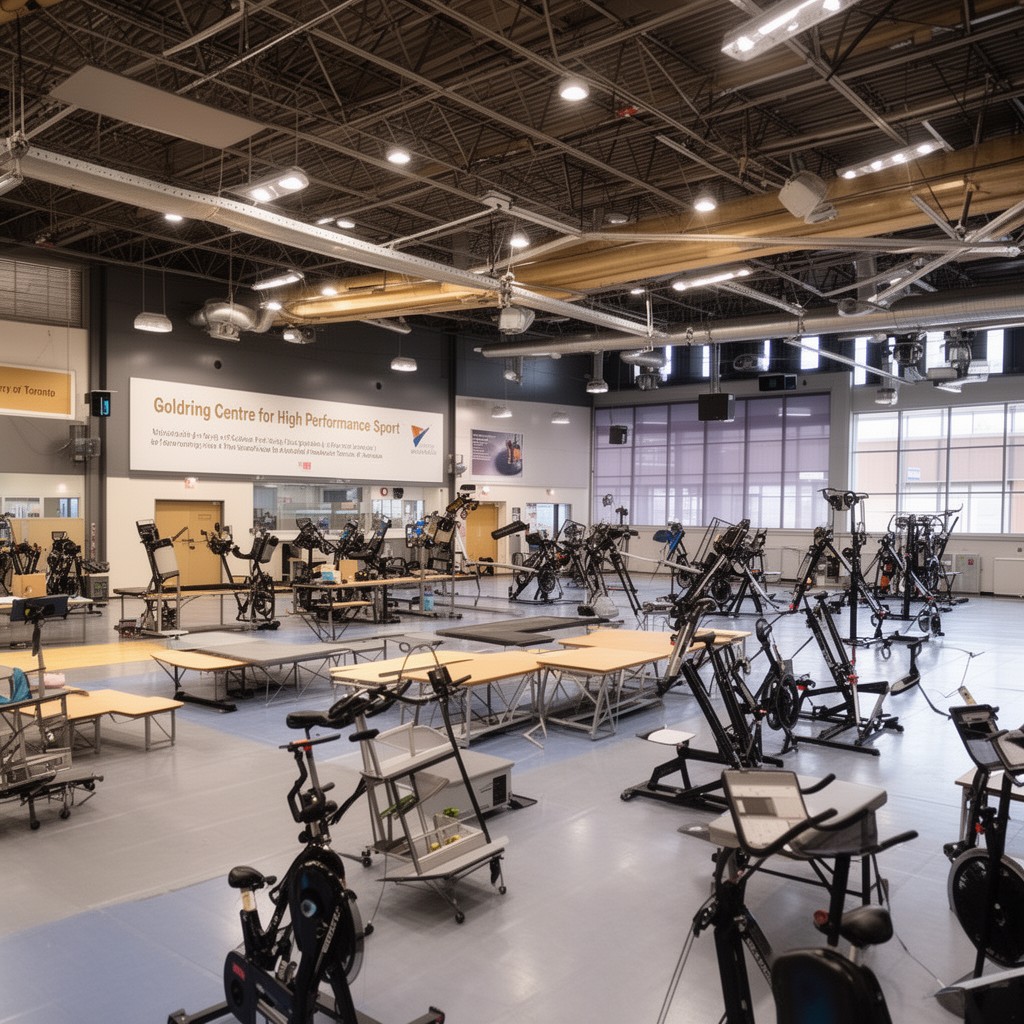 AI-generated illustration of Goldring Centre for High Performance Sport