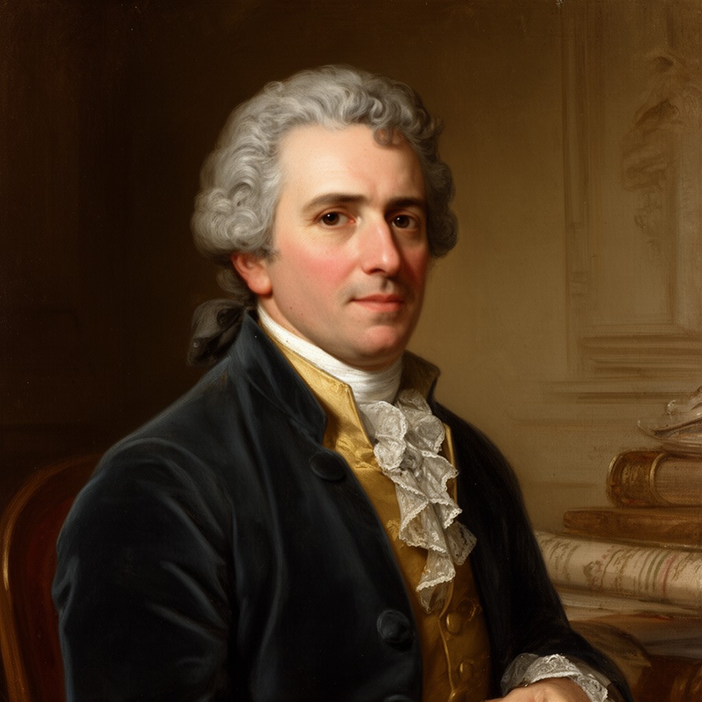 AI-generated illustration of French foreign minister Charles Gravier, comte de Vergennes