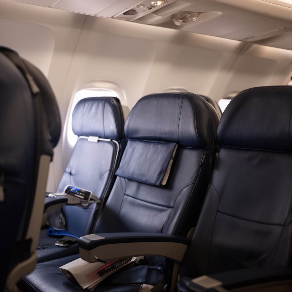 AI-generated illustration of Main Cabin (Delta Air Lines)