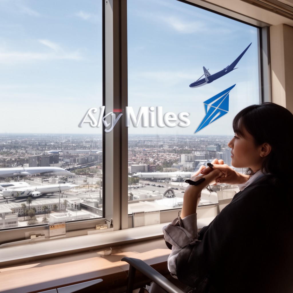 AI-generated illustration of SkyMiles
