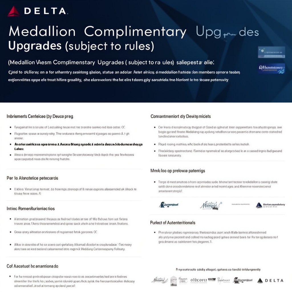 AI-generated illustration of Medallion Complimentary Upgrades (subject to rules)