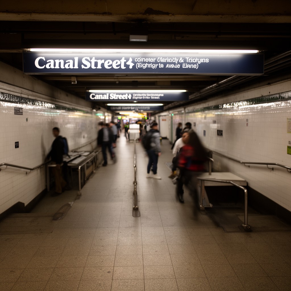 AI-generated illustration of Canal Street (Eighth Avenue Line)