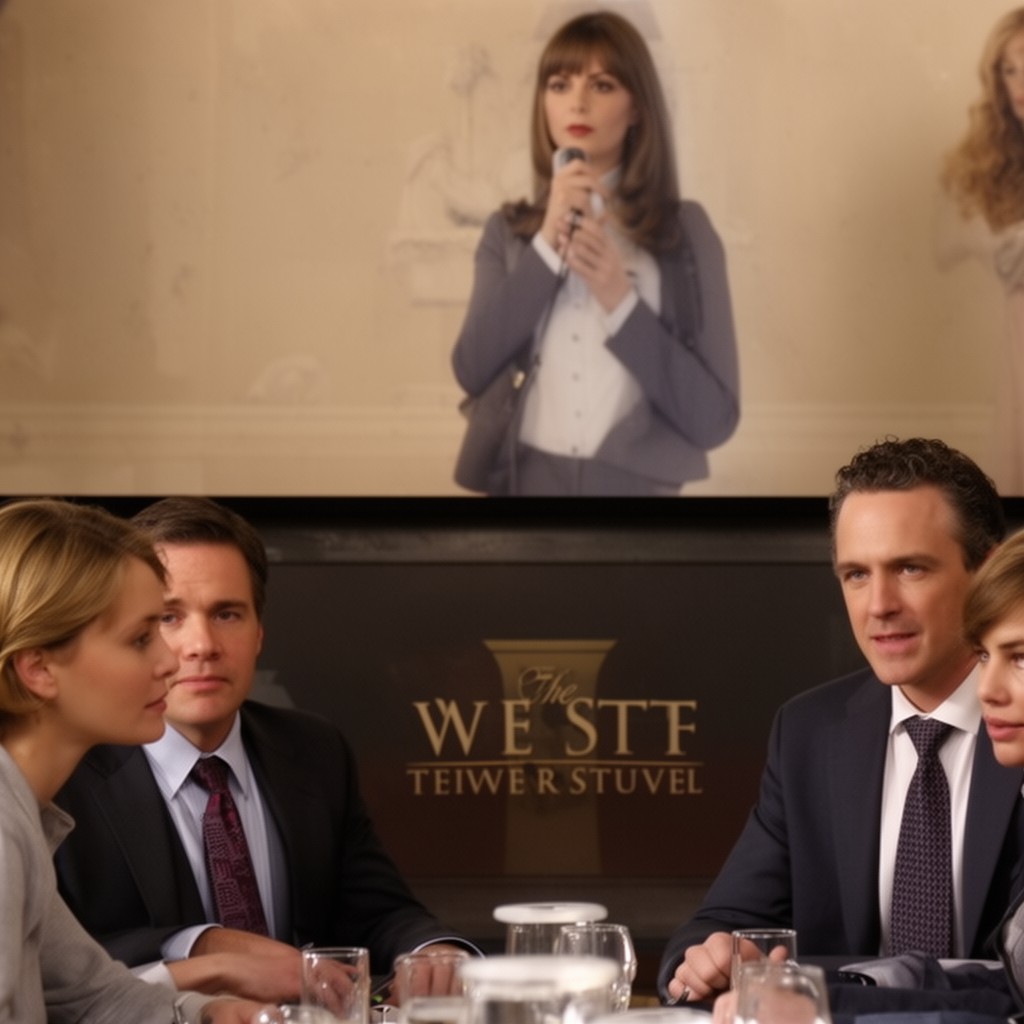 AI-generated illustration of The West Wing (TV series)
