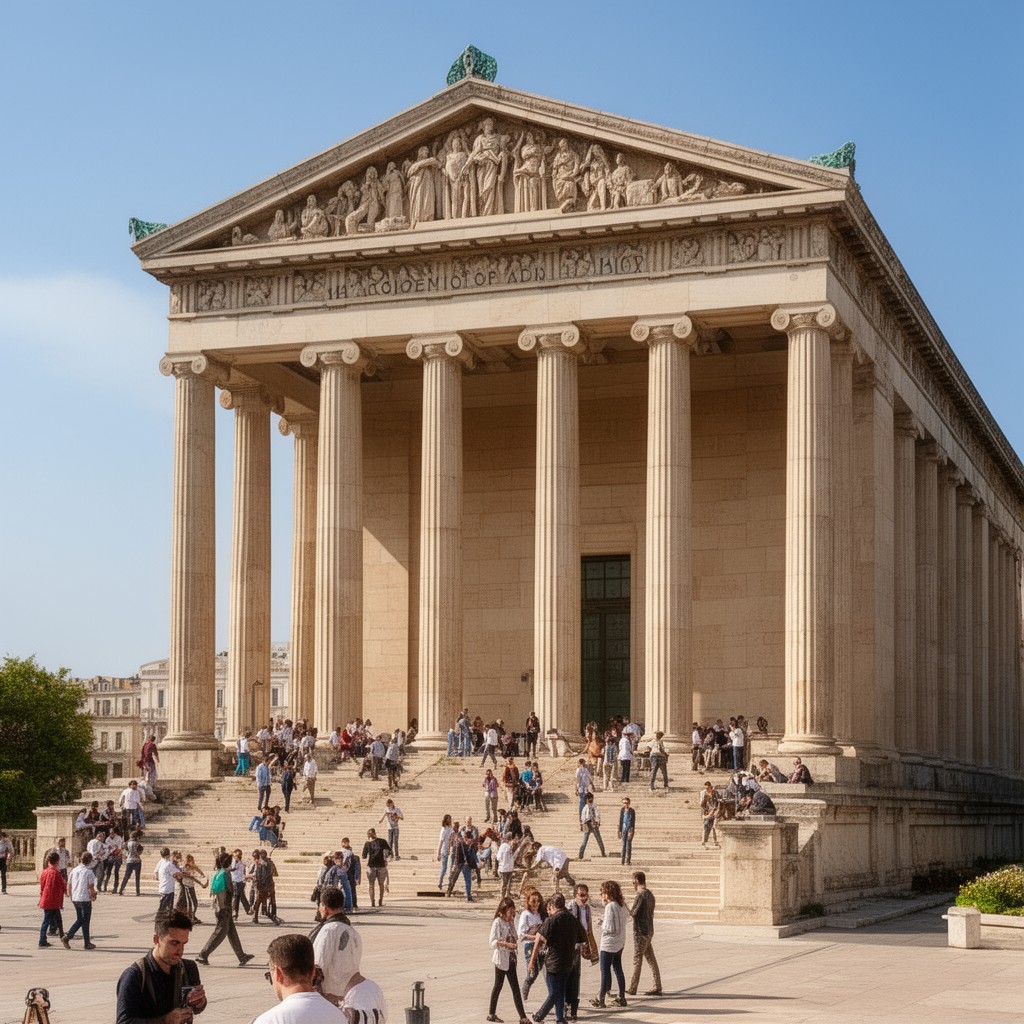 AI-generated illustration of Academy of Athens