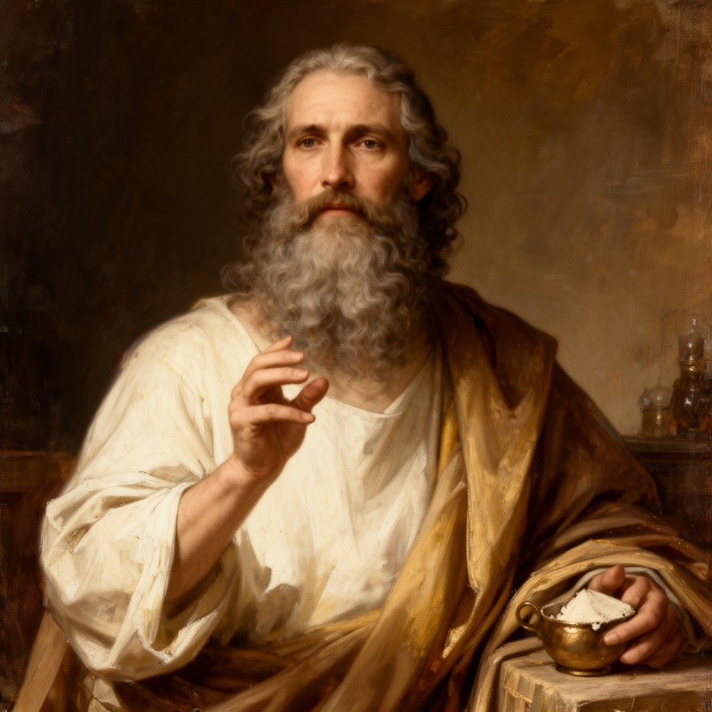 AI-generated illustration of Pythagoras