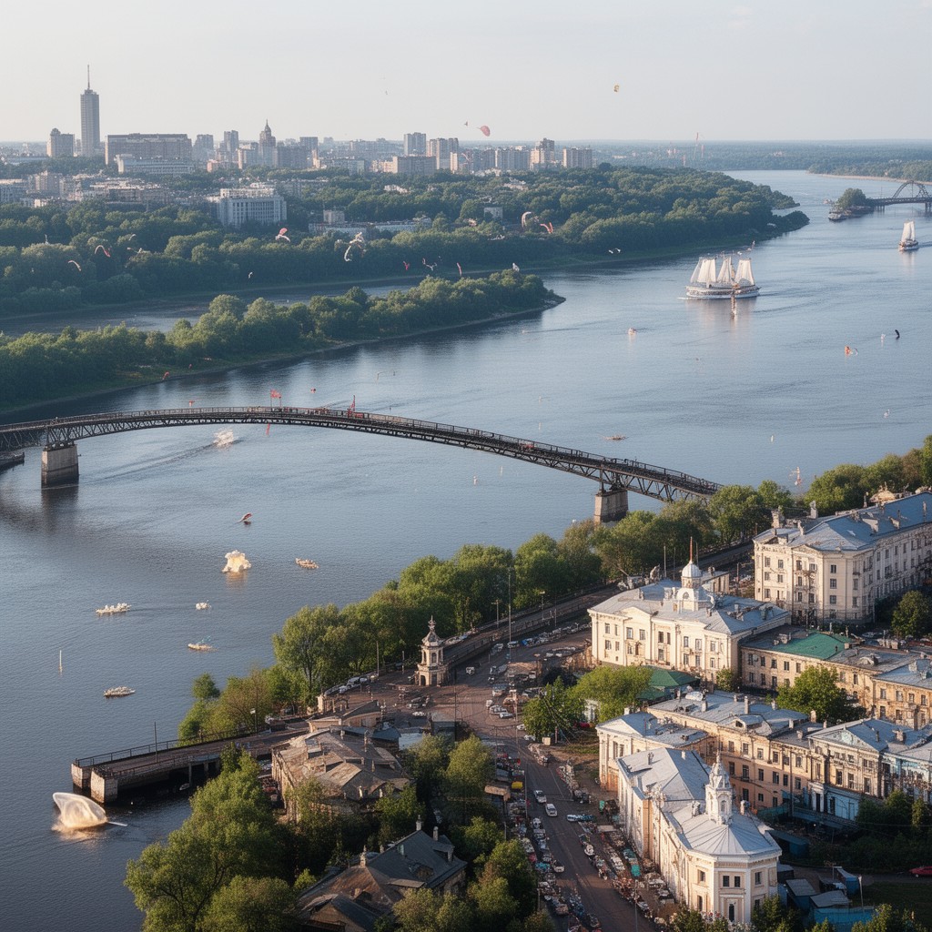 AI-generated illustration of Voronezh