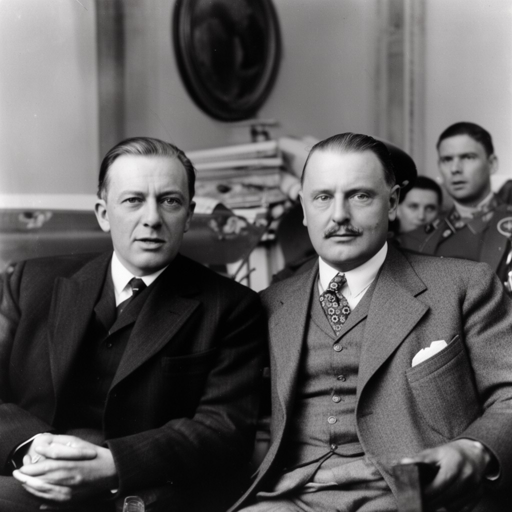AI-generated illustration of Neville Chamberlain
