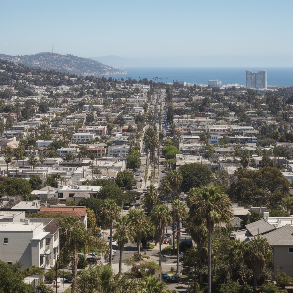 AI-generated illustration of Westside of Los Angeles