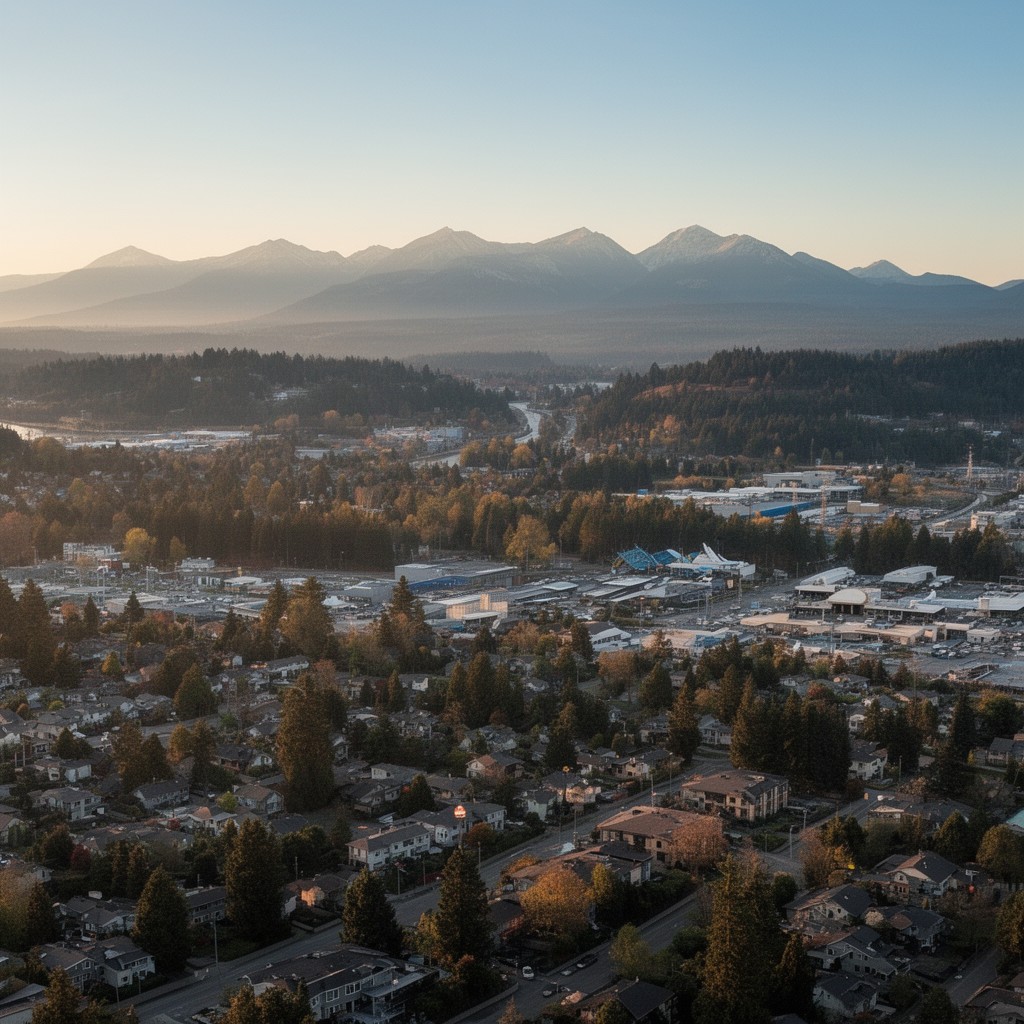 AI-generated illustration of Renton, Washington, United States