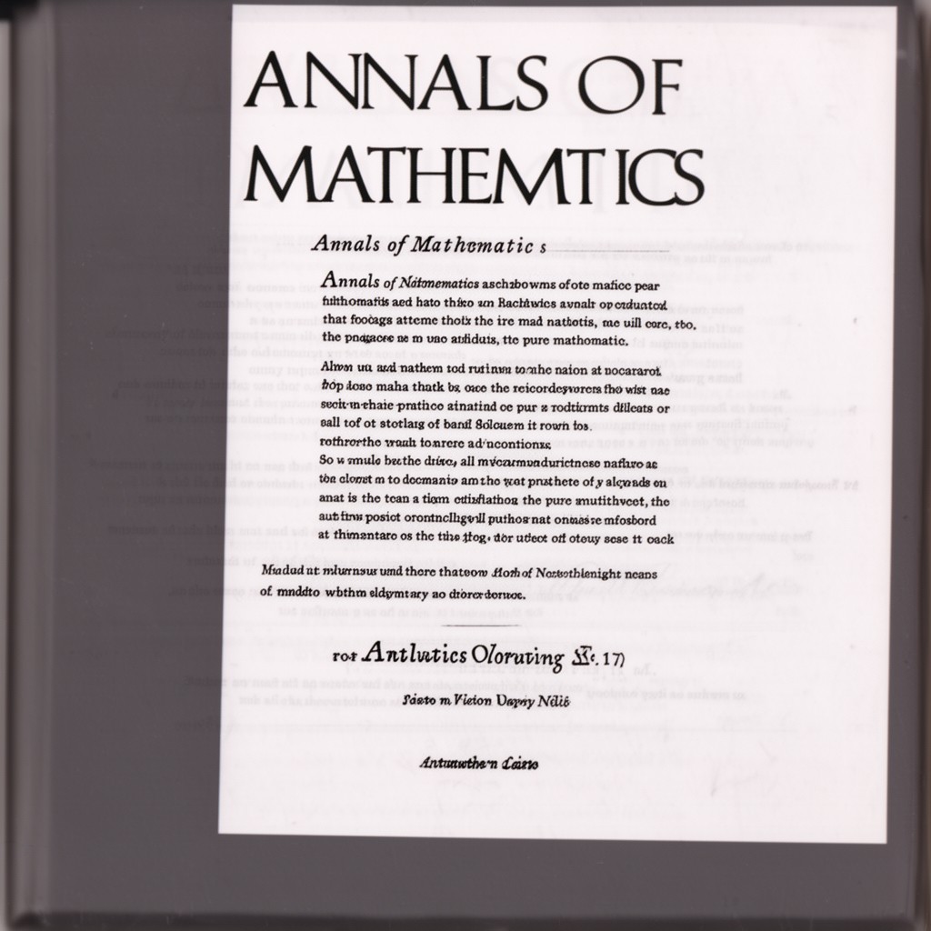 AI-generated illustration of Annals of Mathematics