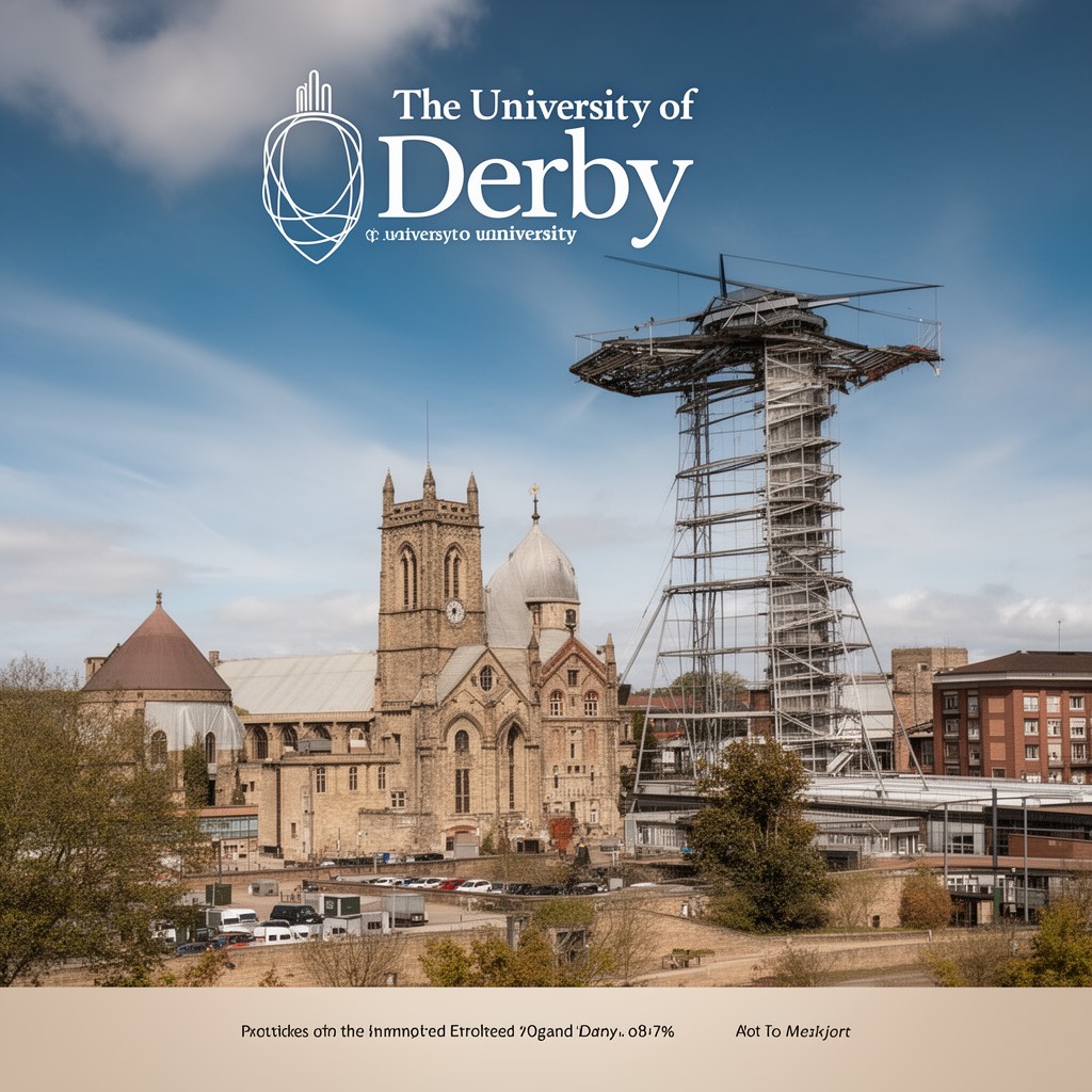 AI-generated illustration of University of Derby