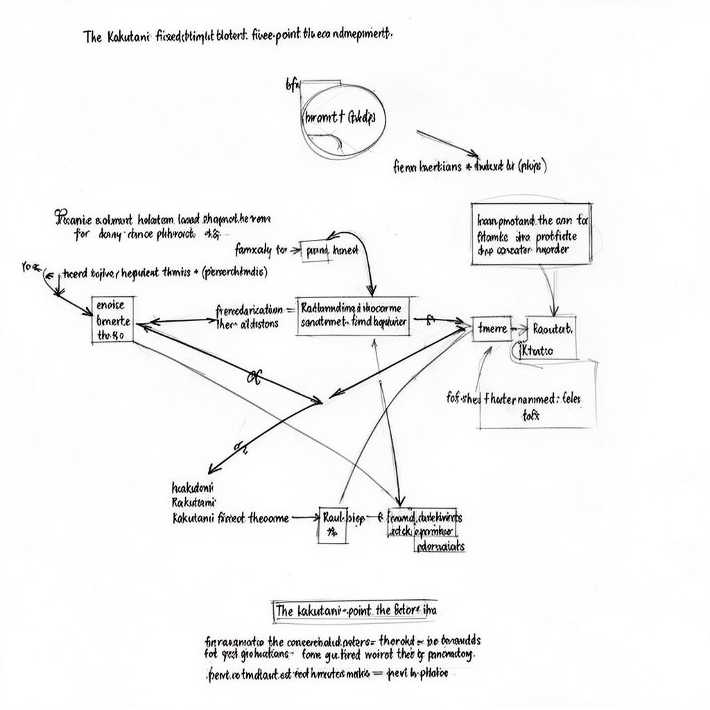 AI-generated illustration of Kakutani fixed-point theorem