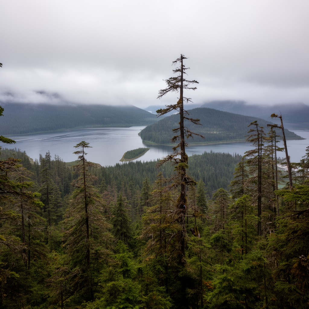 AI-generated illustration of Tongass National Forest