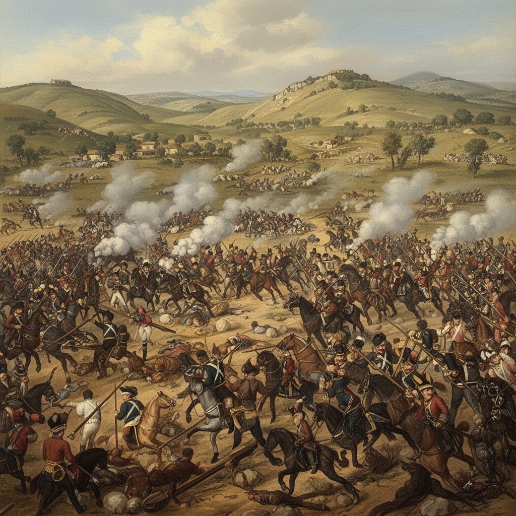 AI-generated illustration of Battle of Talavera