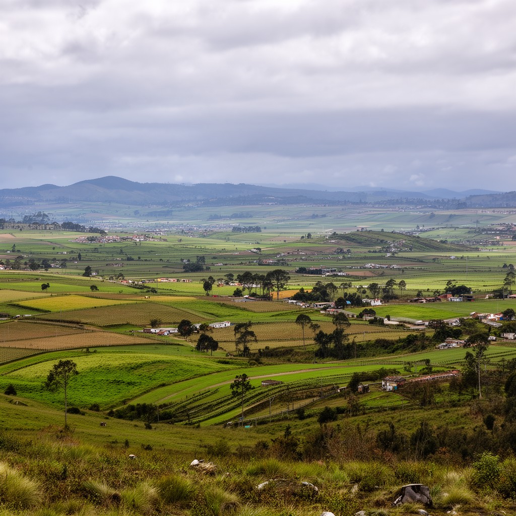 AI-generated illustration of Sabana de Bogotá