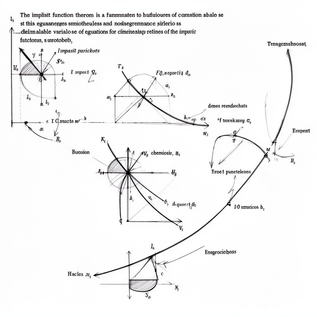 AI-generated illustration of implicit function theorem