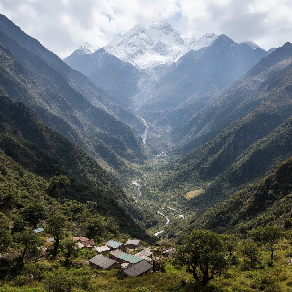 AI-generated illustration of Great Himalayan National Park