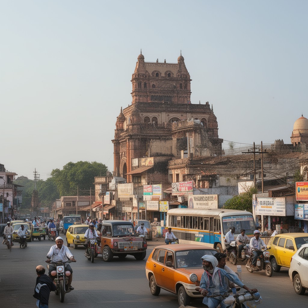 AI-generated illustration of Vijayawada