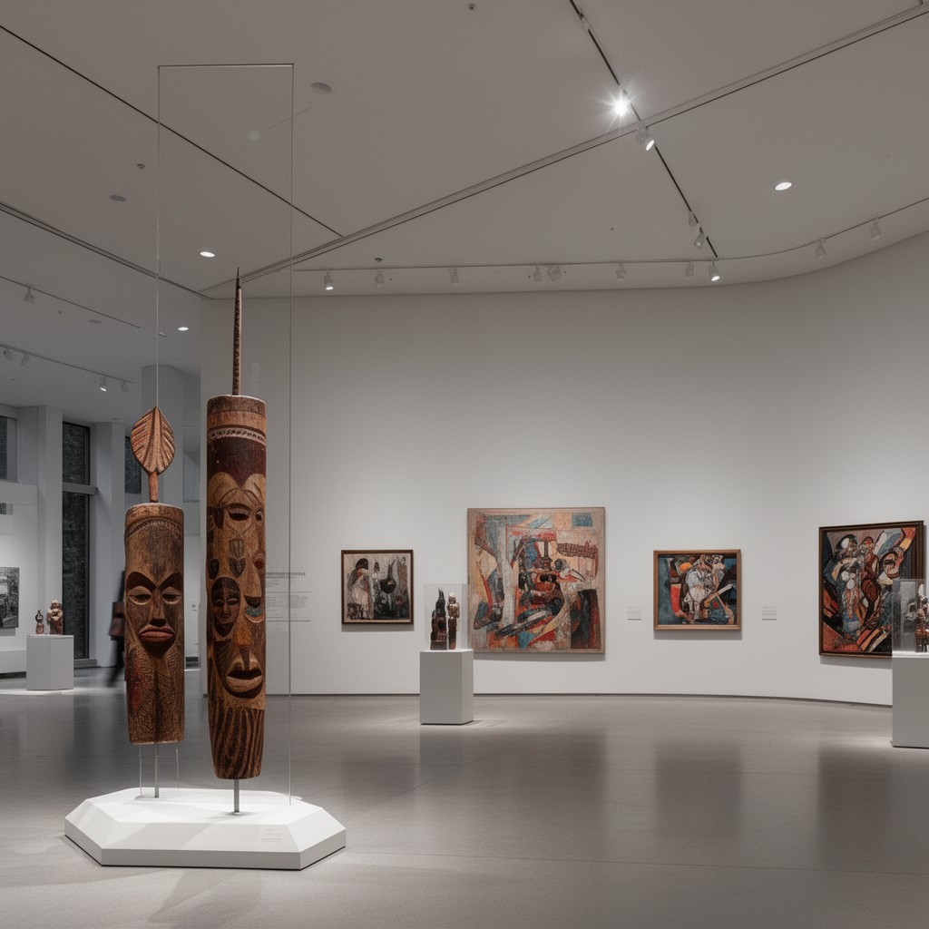 AI-generated illustration of Neuberger Museum of Art