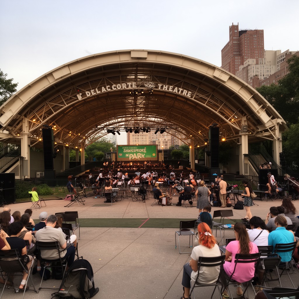 AI-generated illustration of Delacorte Theater