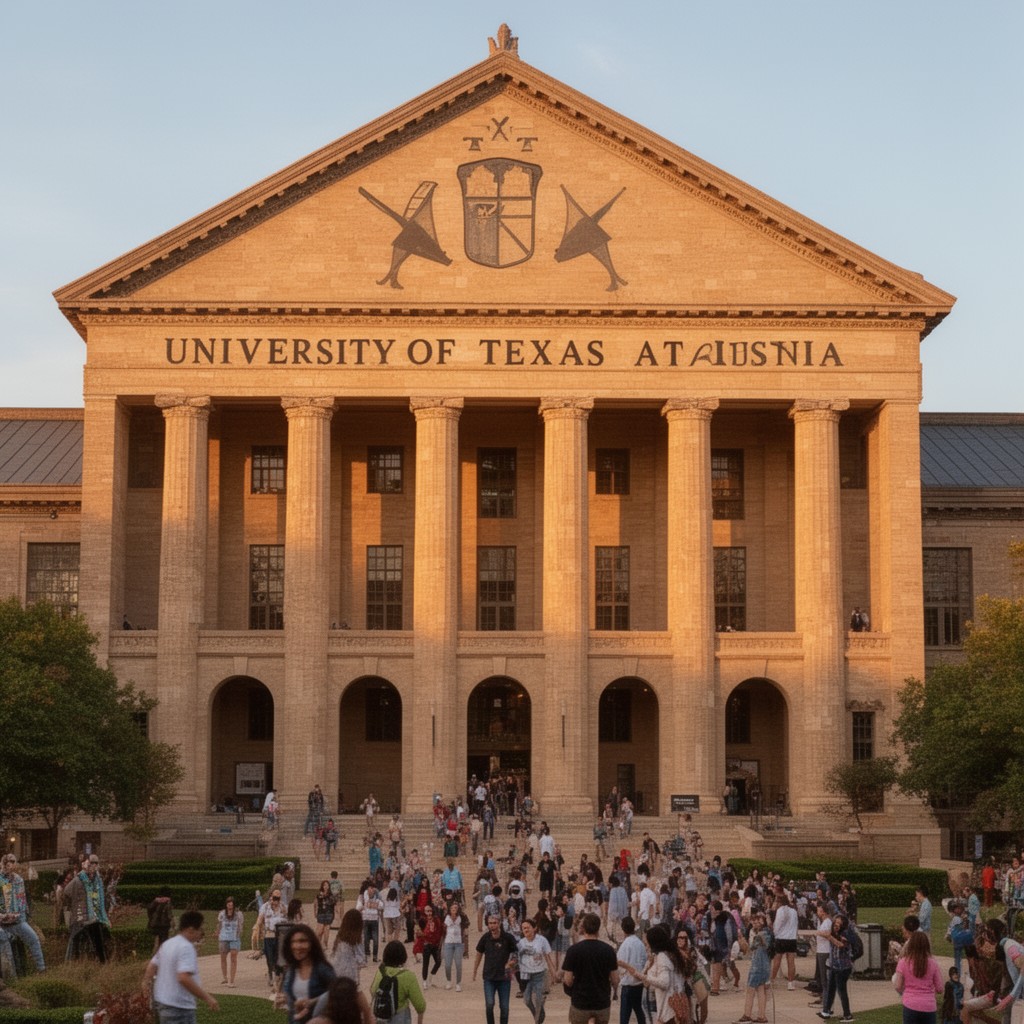 AI-generated illustration of University of Texas at Austin