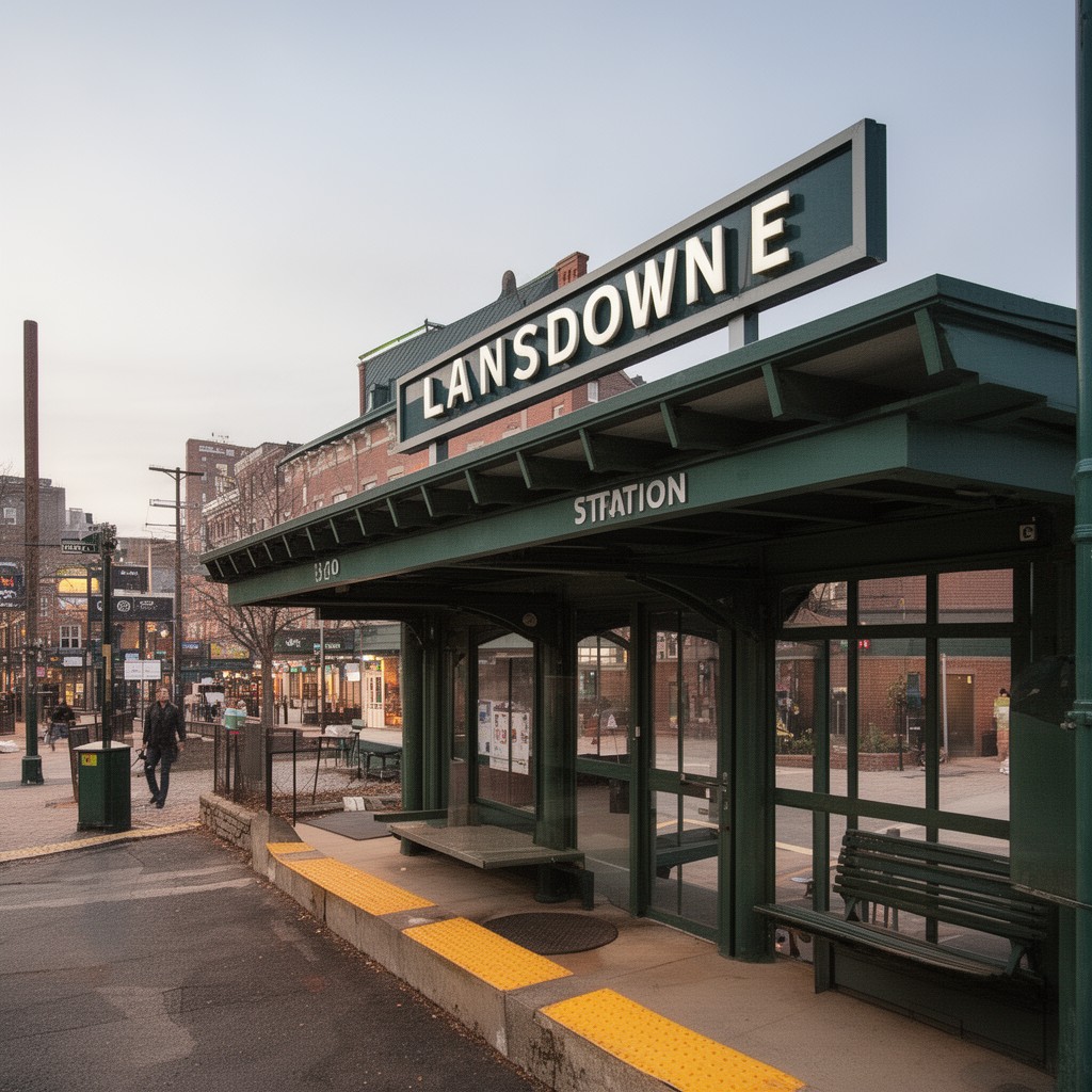AI-generated illustration of Lansdowne station