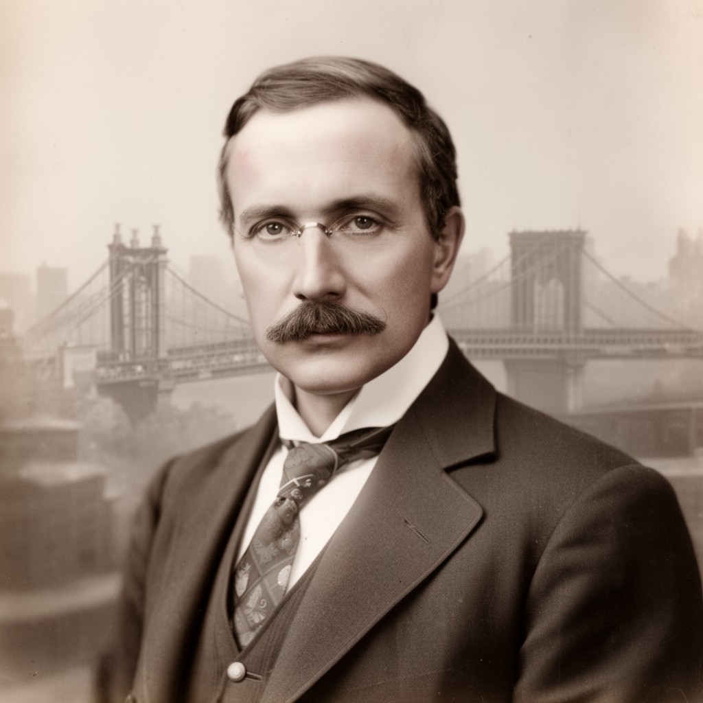 AI-generated illustration of Charles Roebling