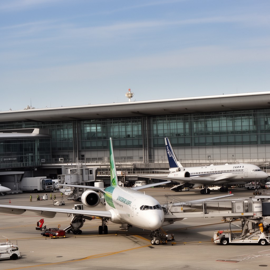 AI-generated illustration of Narita International Airport