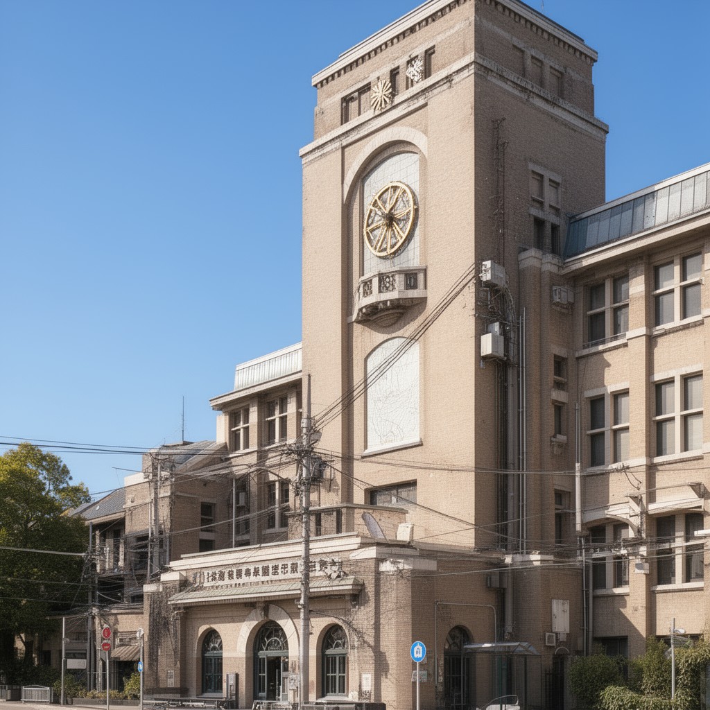 AI-generated illustration of Earthquake Research Institute, University of Tokyo