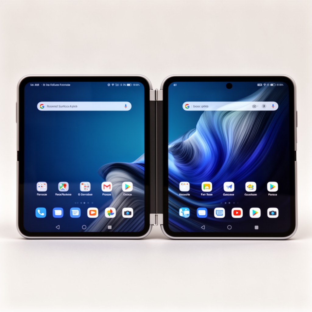 AI-generated illustration of Surface Duo