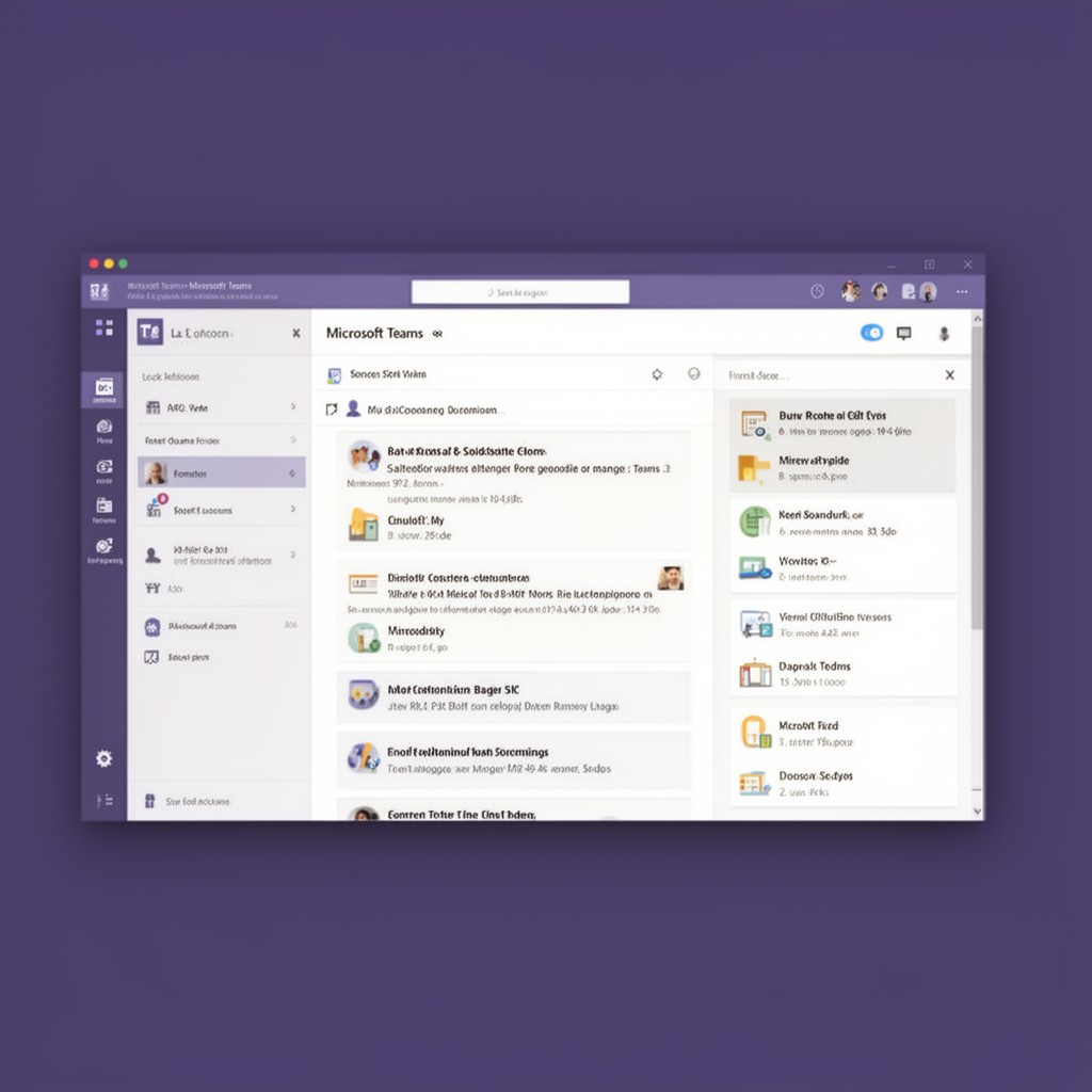AI-generated illustration of Microsoft Teams