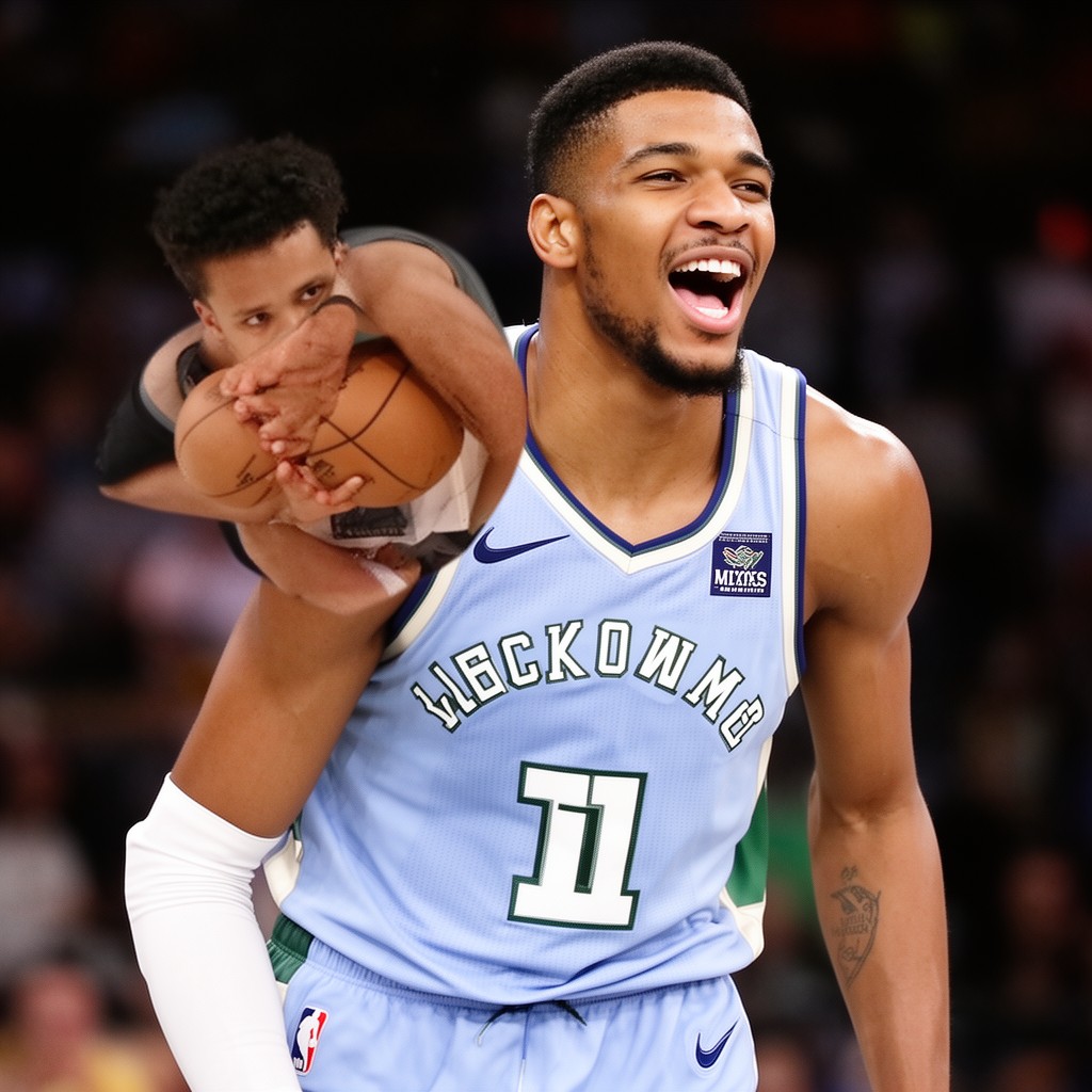 AI-generated illustration of Giannis Antetokounmpo