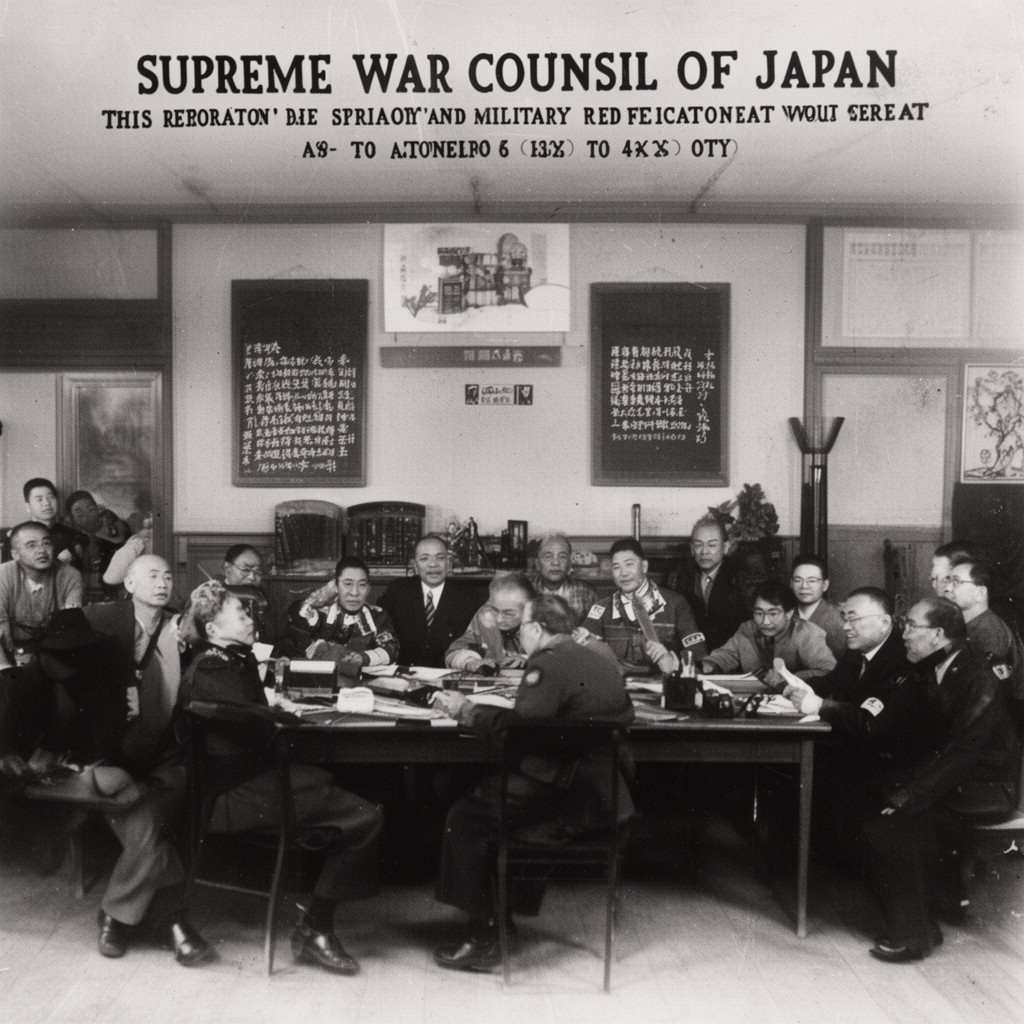 AI-generated illustration of Supreme War Council of Japan