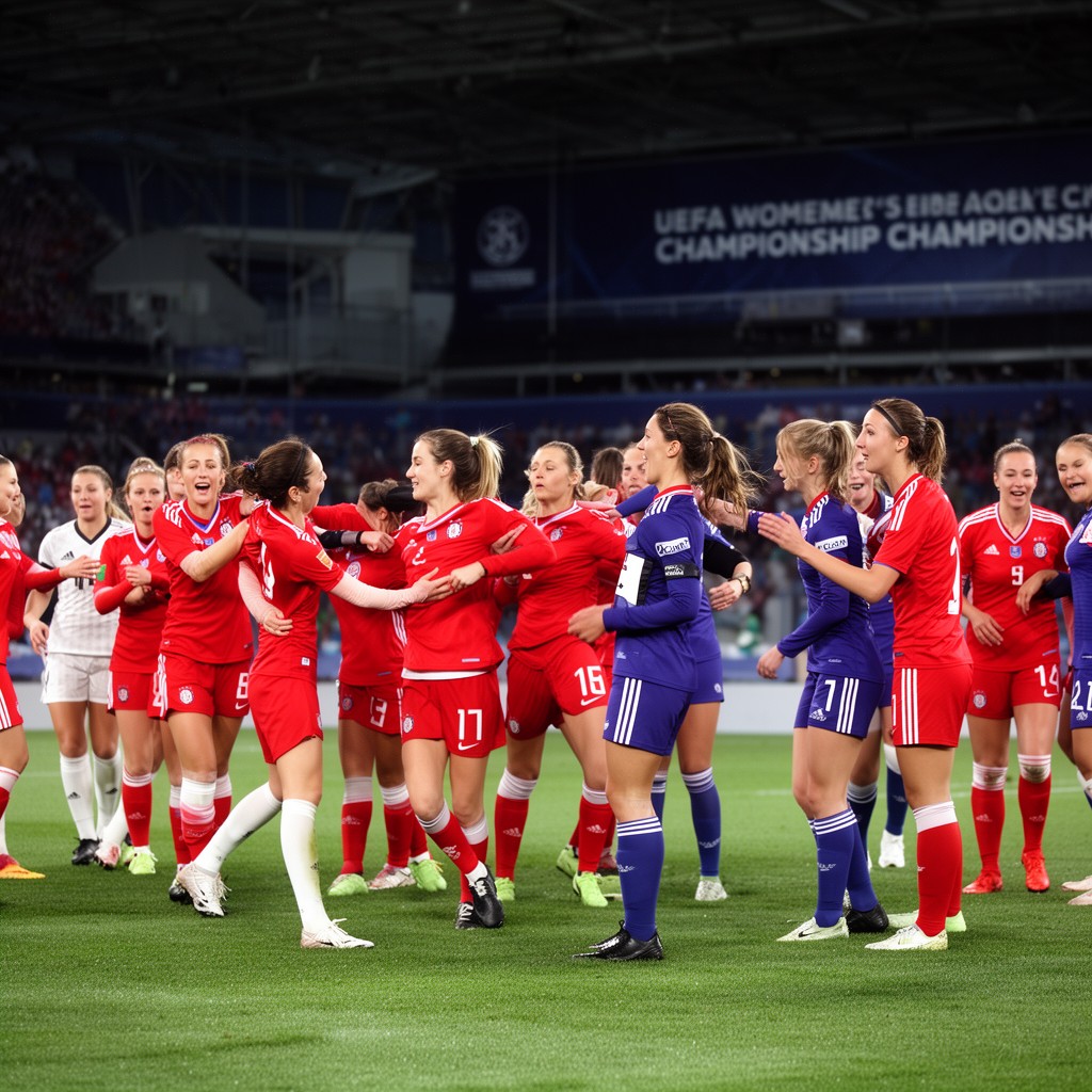 AI-generated illustration of UEFA Women's European Championship