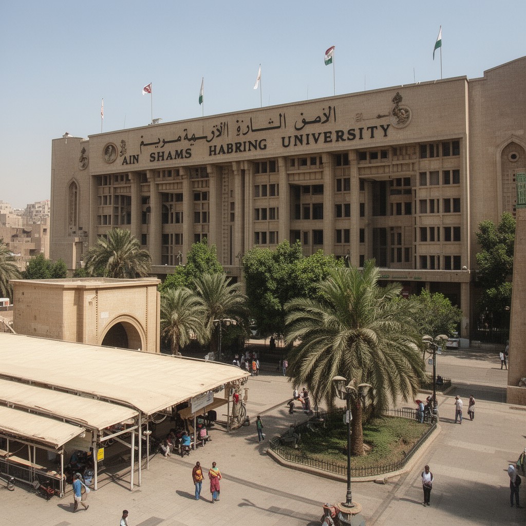 AI-generated illustration of Ain Shams University