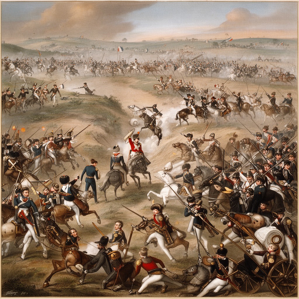 AI-generated illustration of Battle of Salamanca