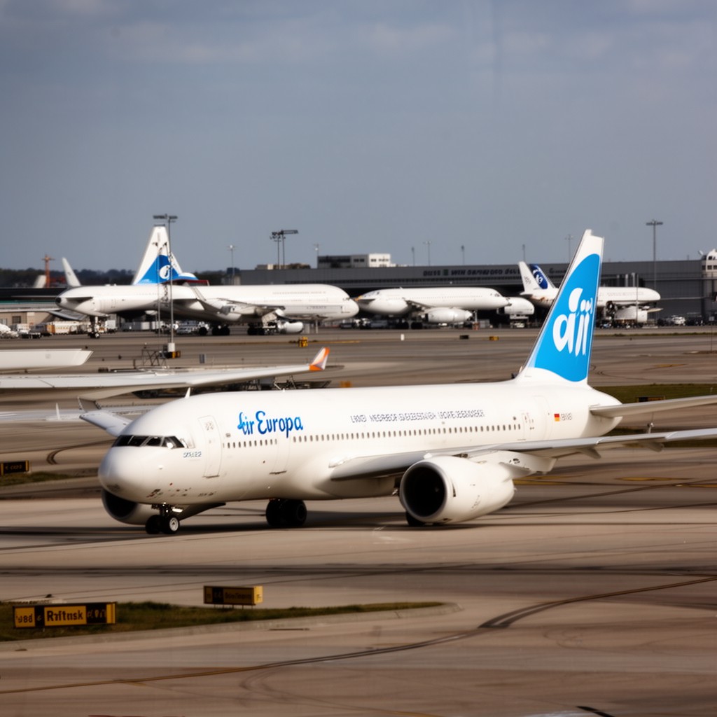AI-generated illustration of Air Europa