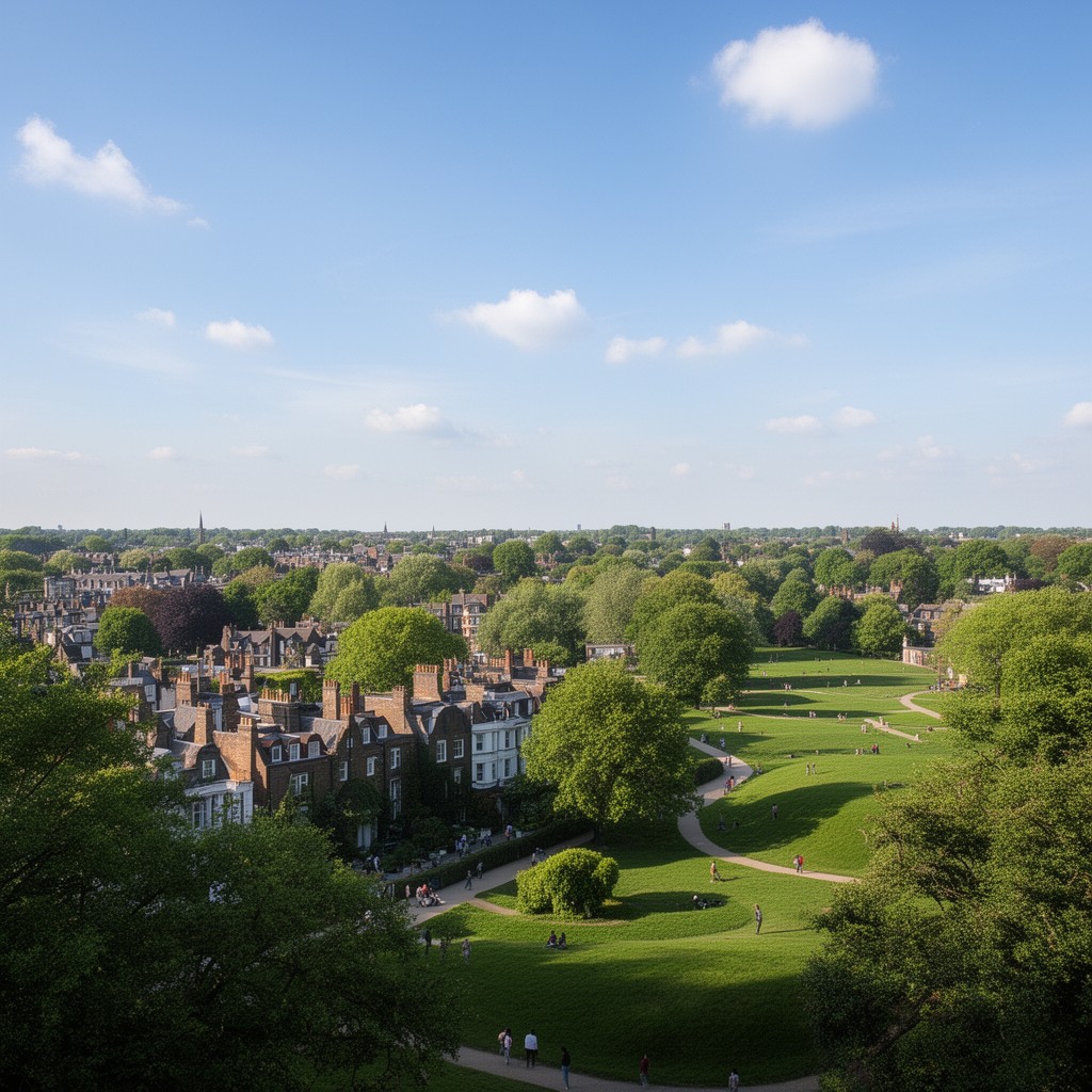 AI-generated illustration of Hampstead