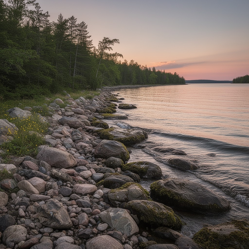 AI-generated illustration of Presque Isle Park
