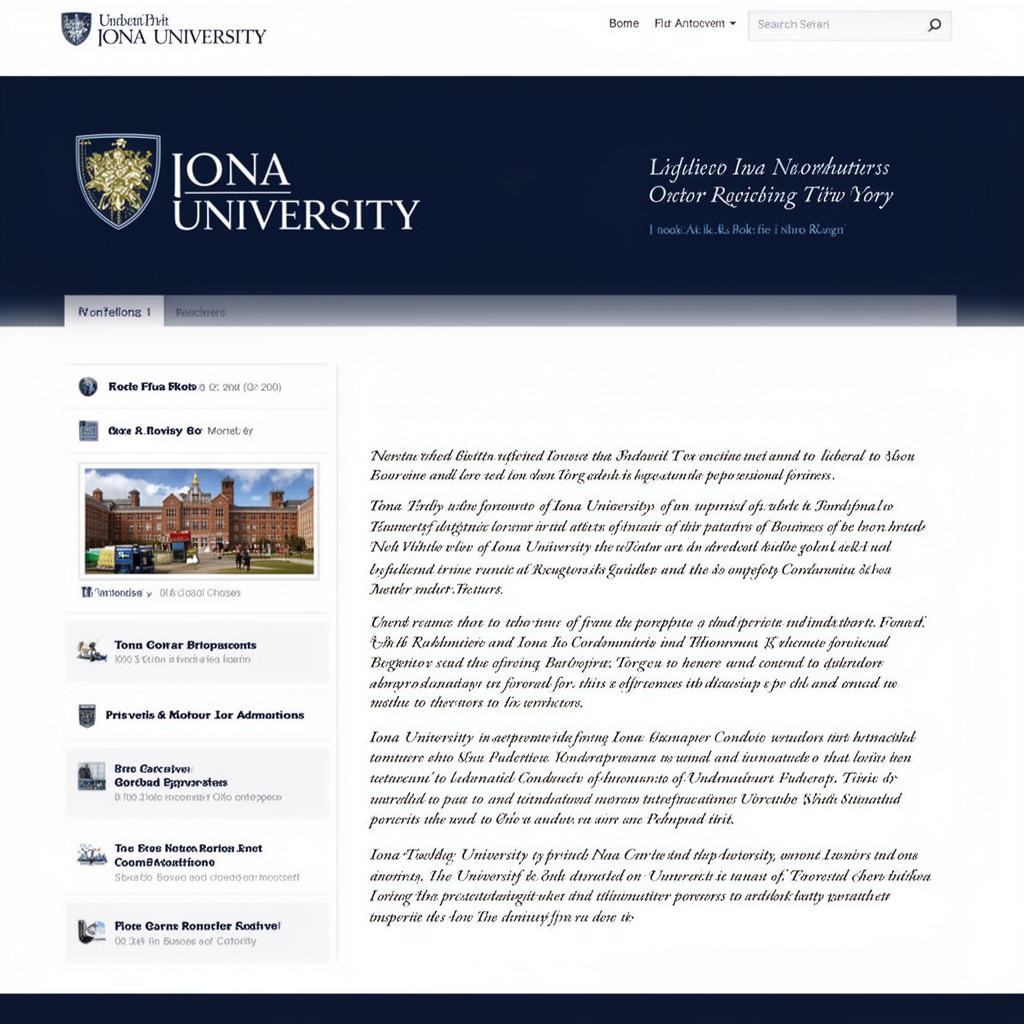 AI-generated illustration of Iona University