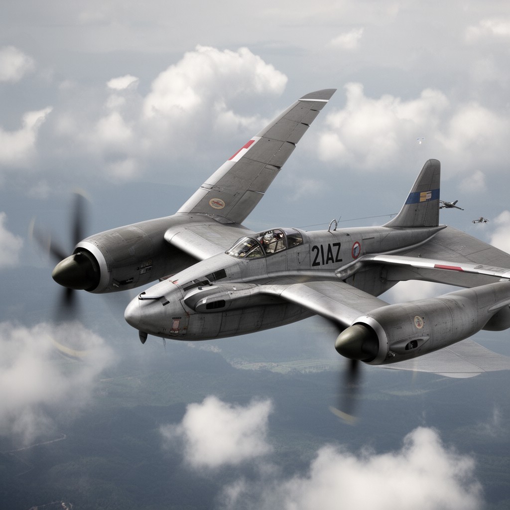 AI-generated illustration of Lockheed P-38 Lightning