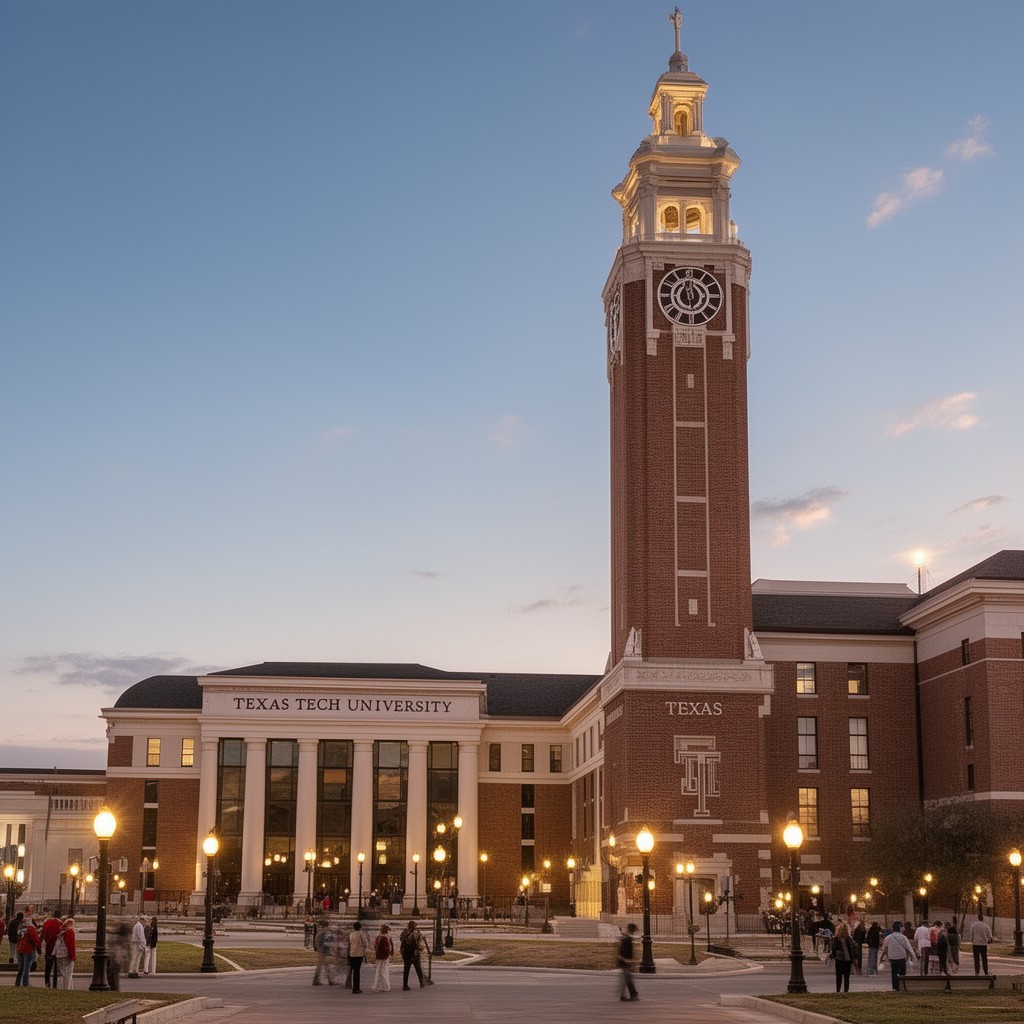 AI-generated illustration of Texas Tech University