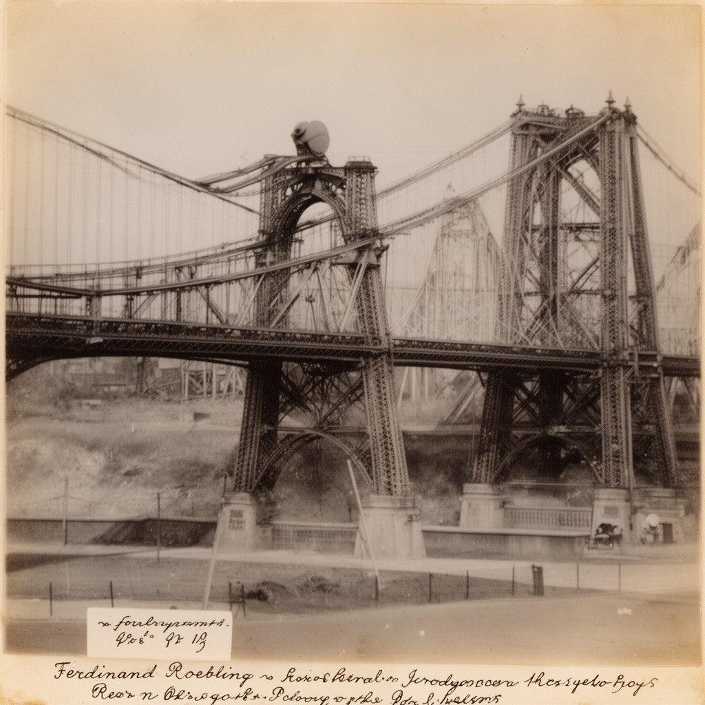 AI-generated illustration of Ferdinand Roebling