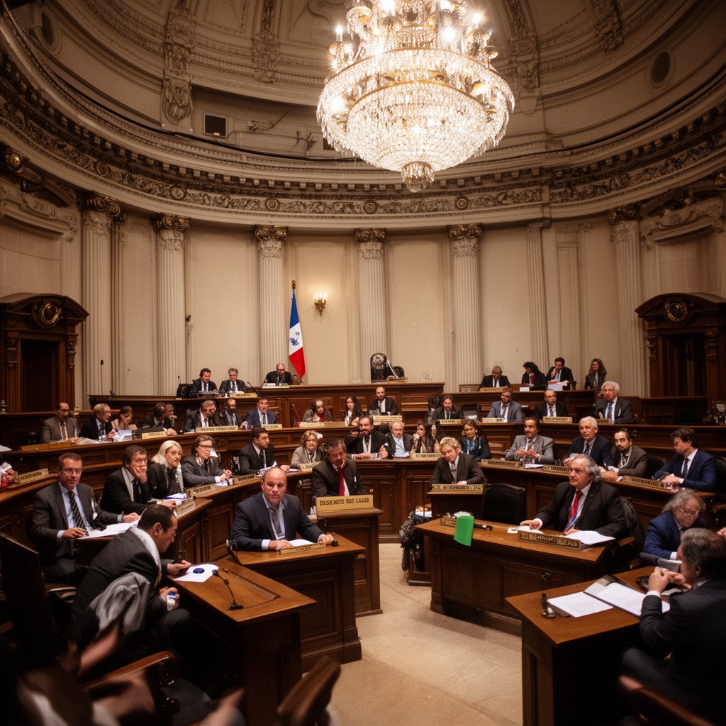 AI-generated illustration of Senate of Chile