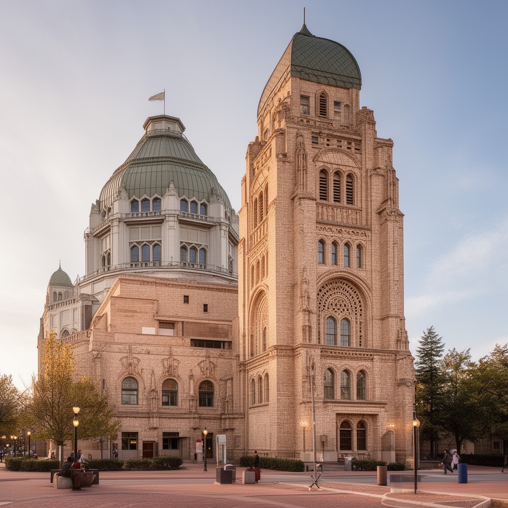 AI-generated illustration of University of Nevada, Reno