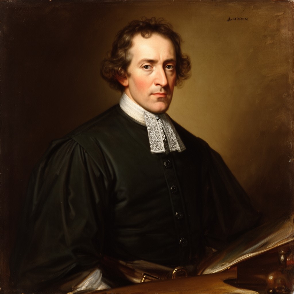 AI-generated illustration of Nathaniel Mather
