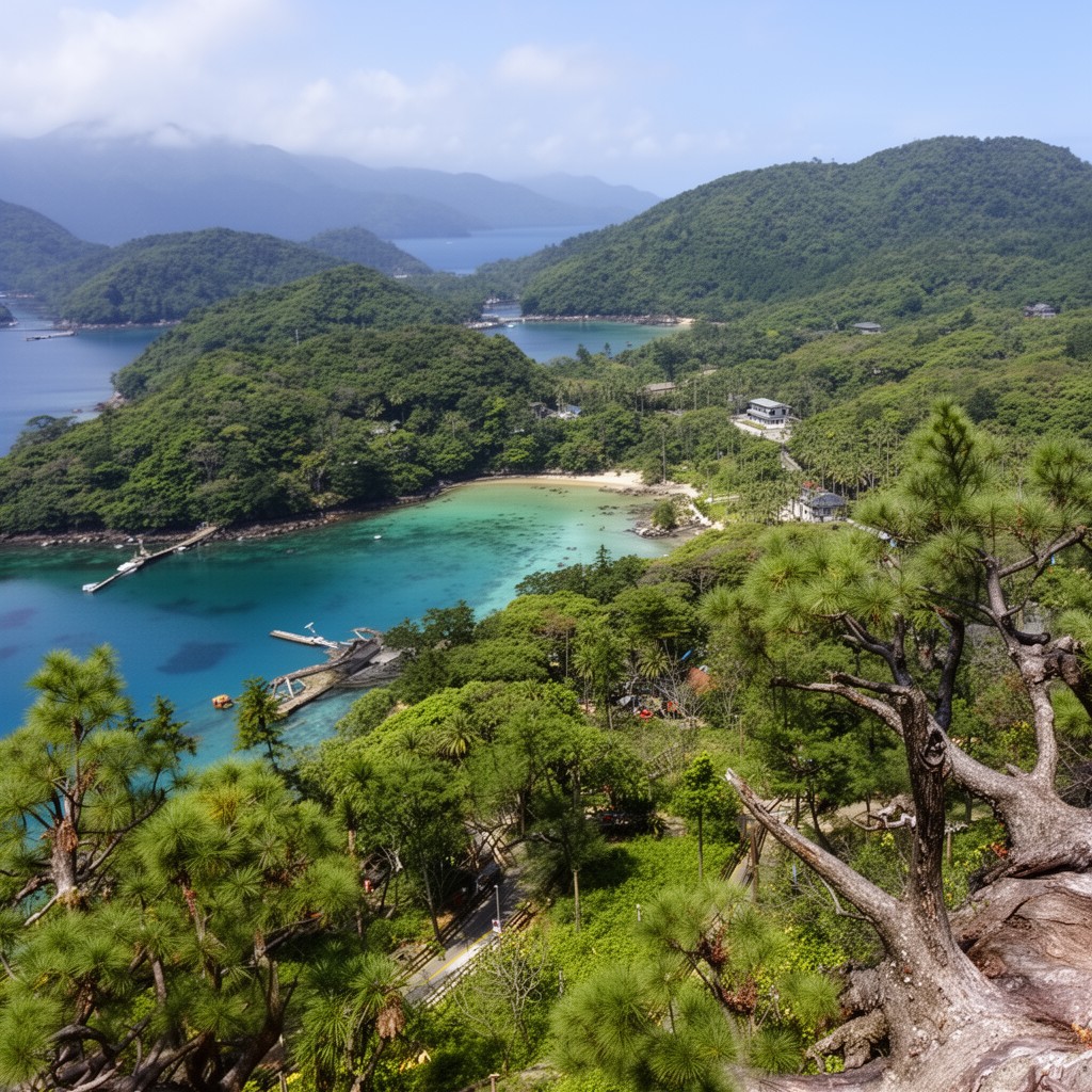 AI-generated illustration of Amami Islands